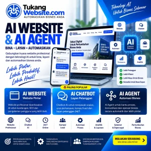 AI Website dan AI Agent untuk automasi bisnes oleh TukangWebsite.com