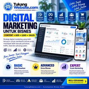Digital Marketing Untuk Bisnes oleh TukangWebsite.com untuk pemasaran digital SME Malaysia